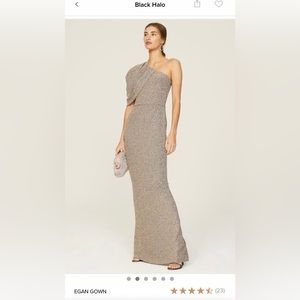 Black Halo Egan Full Length Gown Size 8